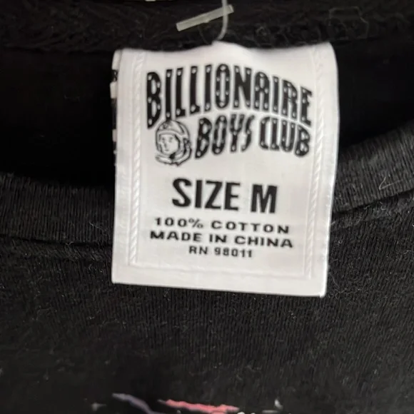 “BILLIONAIRE BOYS CLUB” NWOT BBC comics, Astro size Med black Tee - Picture 7 of 8